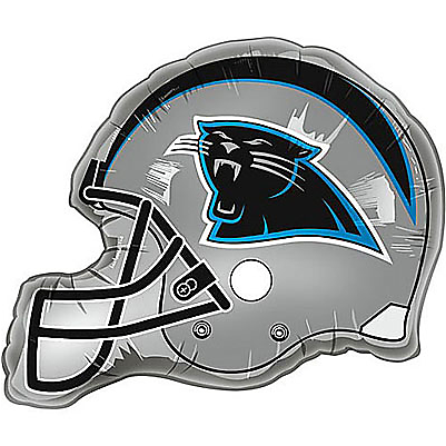 Carolina Panthers Colors Latex Balloons The Cupcake - 21" Carolina Panthers Helmet- Foil Balloon (1 Each) (400x544), Png Download