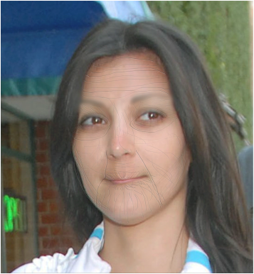 Kim's Lips Before And After (357x386), Png Download