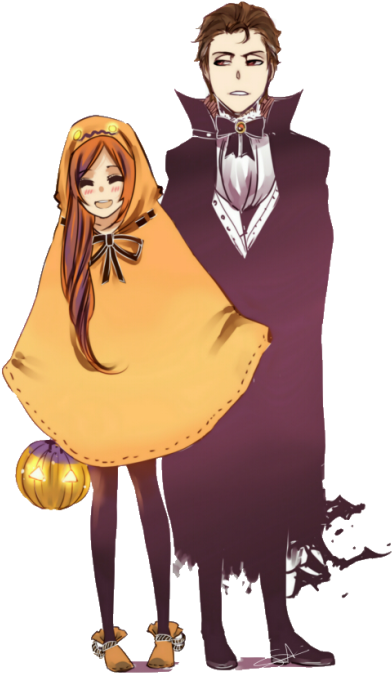 Aizen Sousuke X Inoue Orihime - Aizen Halloween (415x700), Png Download