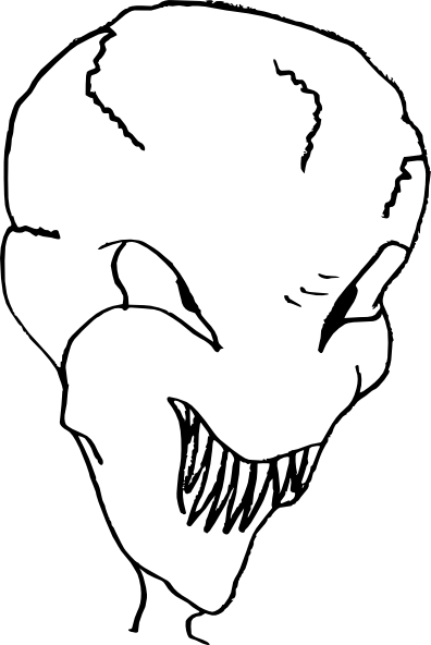 How To Set Use Alien Head Svg Vector (396x592), Png Download