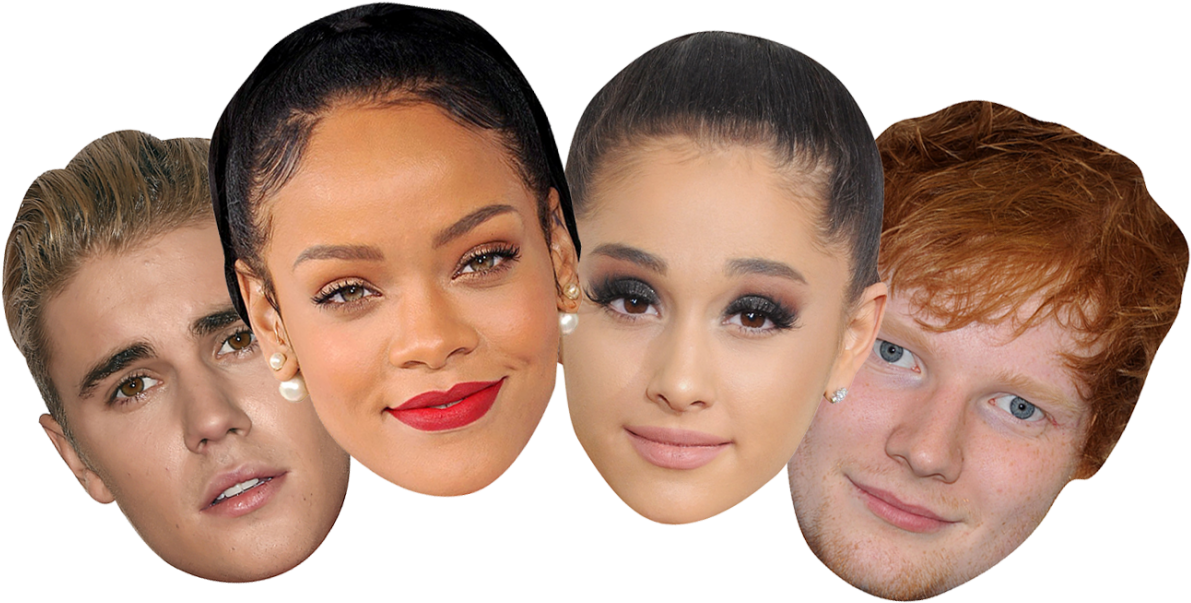 Musical Artist Masks - Justin Bieber Mask (1400x735), Png Download