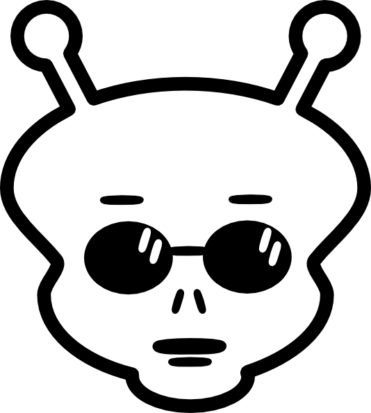 Clip Art Free Library Clip Art At Clker - Extraterrestre Em Desenho Animado (534x595), Png Download