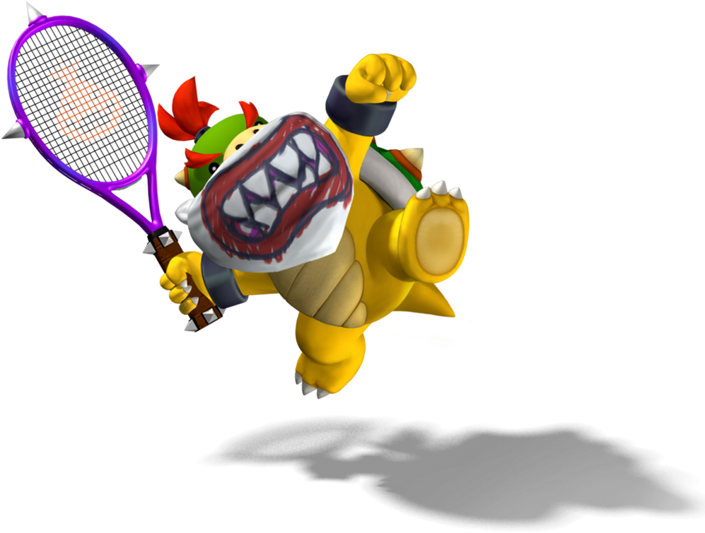 Mpt Artwork - Mario Tennis Bowser Jr (1005x768), Png Download
