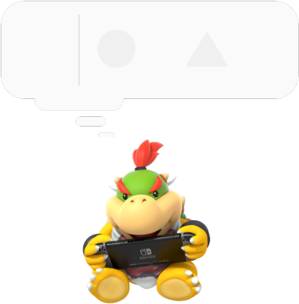 New Bowser And Jr Renders For The Nintendo Switch App, - Bowser Nintendo Switch Renders (540x540), Png Download