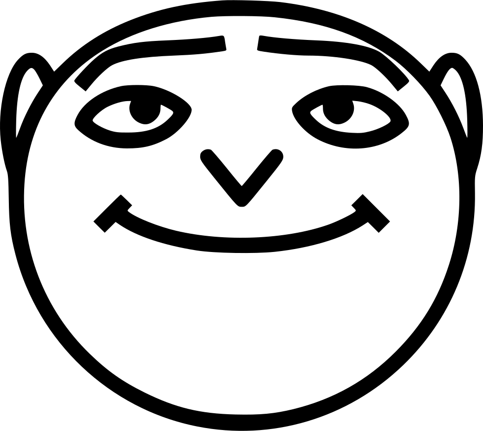 Alien Space Happy Humanoid - Gru Smiling Transparent (980x874), Png Download