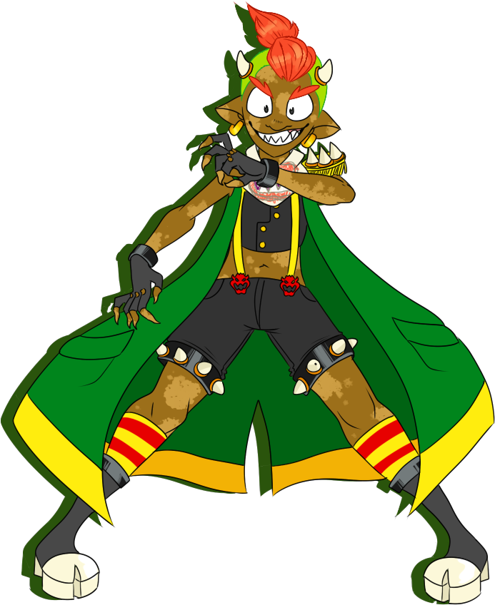 Bowser Jr - Cartoon (710x857), Png Download