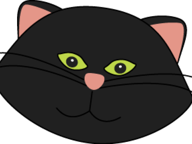 Black Cat Clipart - Clip Art (640x480), Png Download