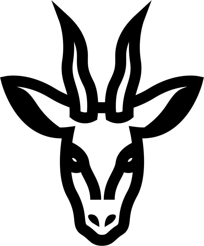 Deer Head Frontal Outline - Deer Face Outline (816x982), Png Download