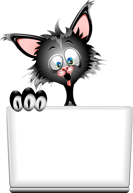 Cute Illustration, Cool Cats, Witch Cat, Cat Art, Halloween - Molduras Gato Png (553x800), Png Download