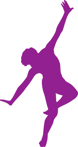 9087 Male Dancer Silhouette Clip Art Public Domain - Silhouette Male Dancer (267x500), Png Download