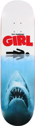 Girl Mariano Shark Attack Skateboard Deck - Jaws Poster (480x480), Png Download