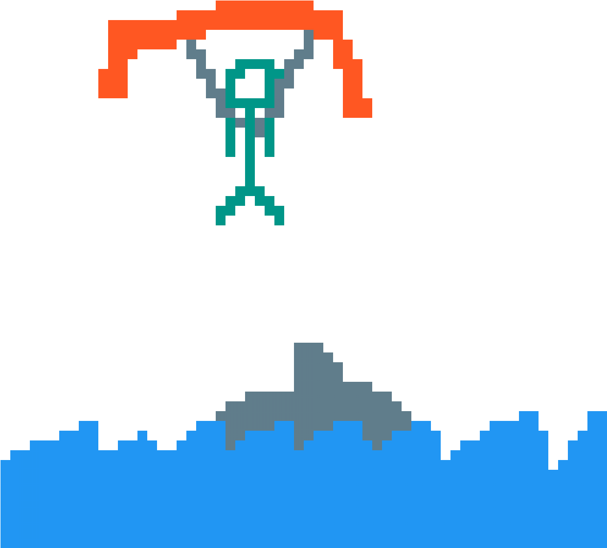 Shark Attack - Little Machines (1178x1178), Png Download