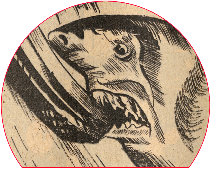 Blade Vault Zoom Detail Shark Shark Attack (700x561), Png Download