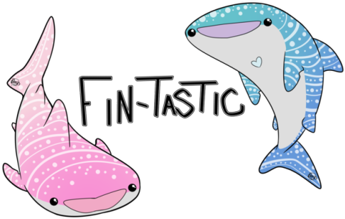 2 - Transparent Whale Shark Png (500x355), Png Download