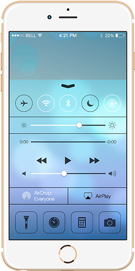 Iphone 6s Plus Gold - Iphone (397x640), Png Download