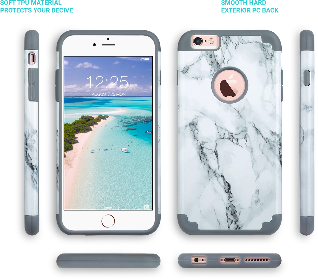 Features - Iphone 6s Case,iphone 6 Case, Ulak Slim Dual Layer (2120x1240), Png Download