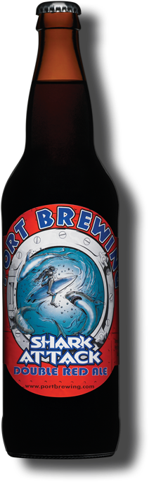 Port Brewing Company - Pizza Port Shark Attack Double Red Ale (300x700), Png Download