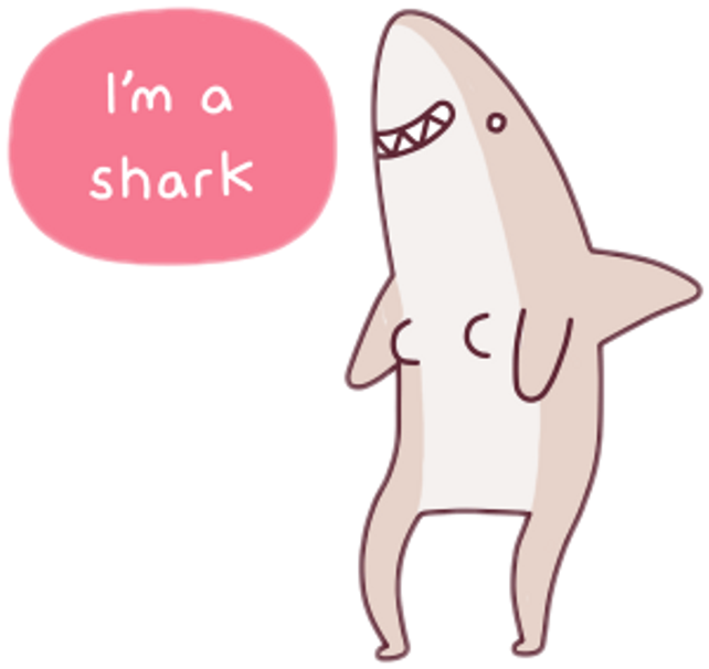 Scsharks Sharks Shark Sharkattack Cute Cuteshark Cartoo - Nimona Shark (1024x1024), Png Download
