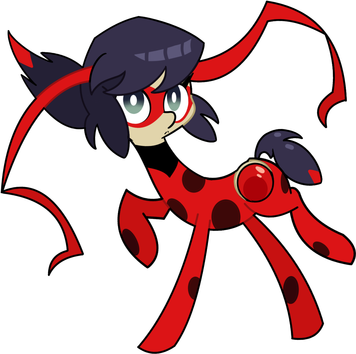 The Miraculous Ladybug - Miraculous Ladybug My Little Pony (1280x1280), Png Download