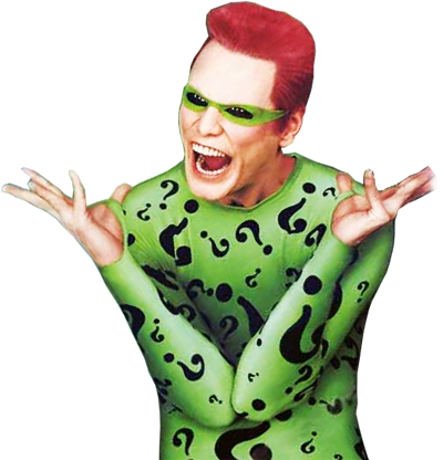 Never Miss A Moment - Jim Carrey Riddler Png (400x416), Png Download