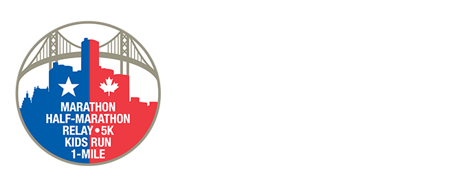 2018 Detroit Free Press/chemical Bank Marathon - Detroit Marathon Logo Png (1200x350), Png Download
