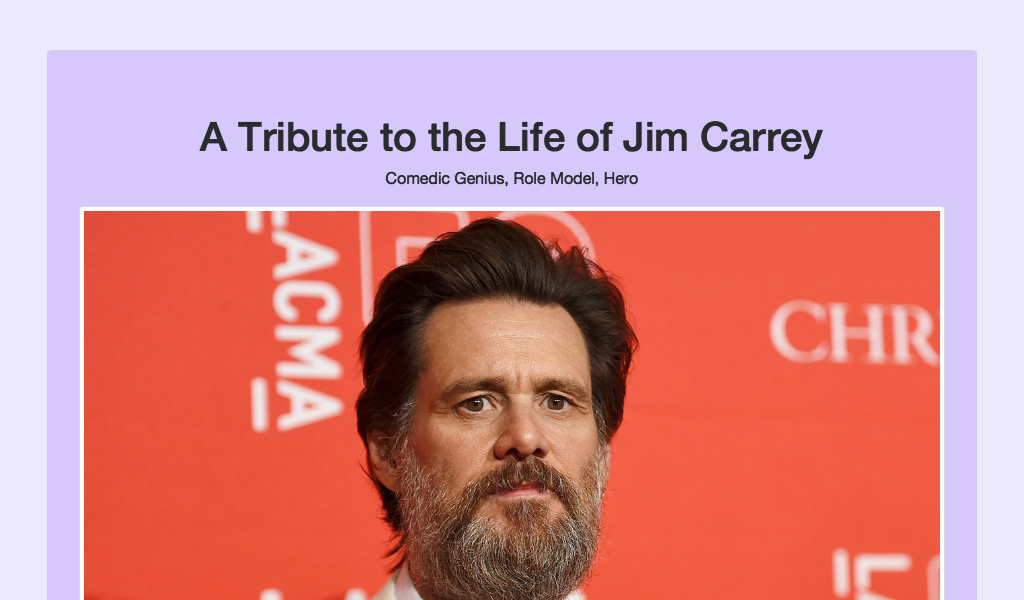 Jim Carrey (1024x600), Png Download