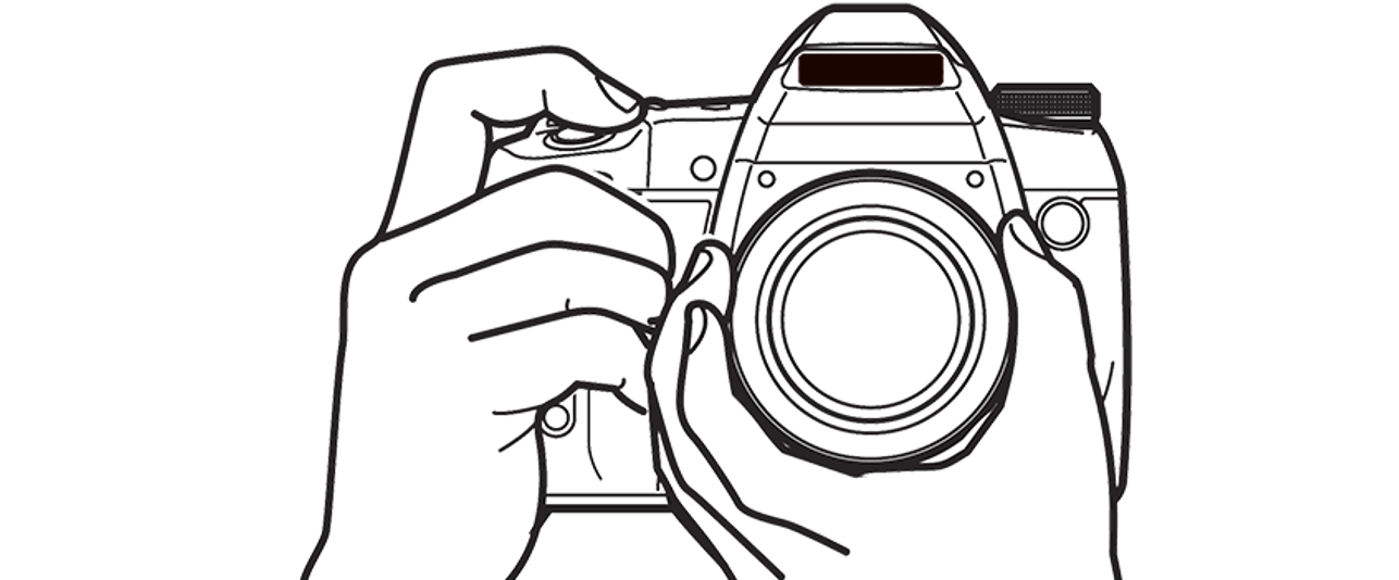 Collection Of Photographer With Camera Drawing Png - Dslr Camera Illustration Png (1286x550), Png Download