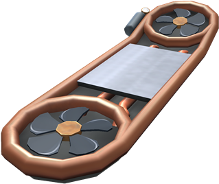 Steampunk Hoverboard (420x420), Png Download