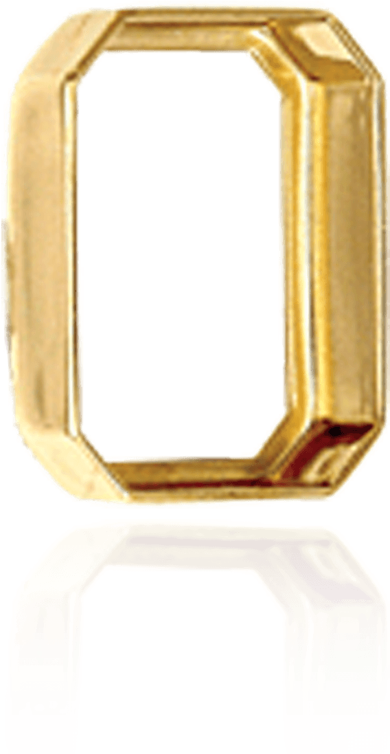 14k, Sterling Silver Octagon Shape Low Bezels - Diamond (1500x1500), Png Download