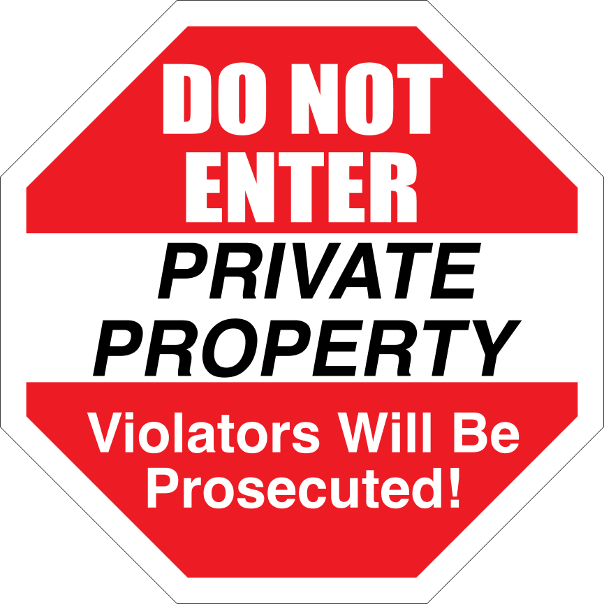 Special Shaped Polyethylene Signs, Spot - Custom 12" X 12" Octagon .055" Polyethylene Sign (610x610), Png Download