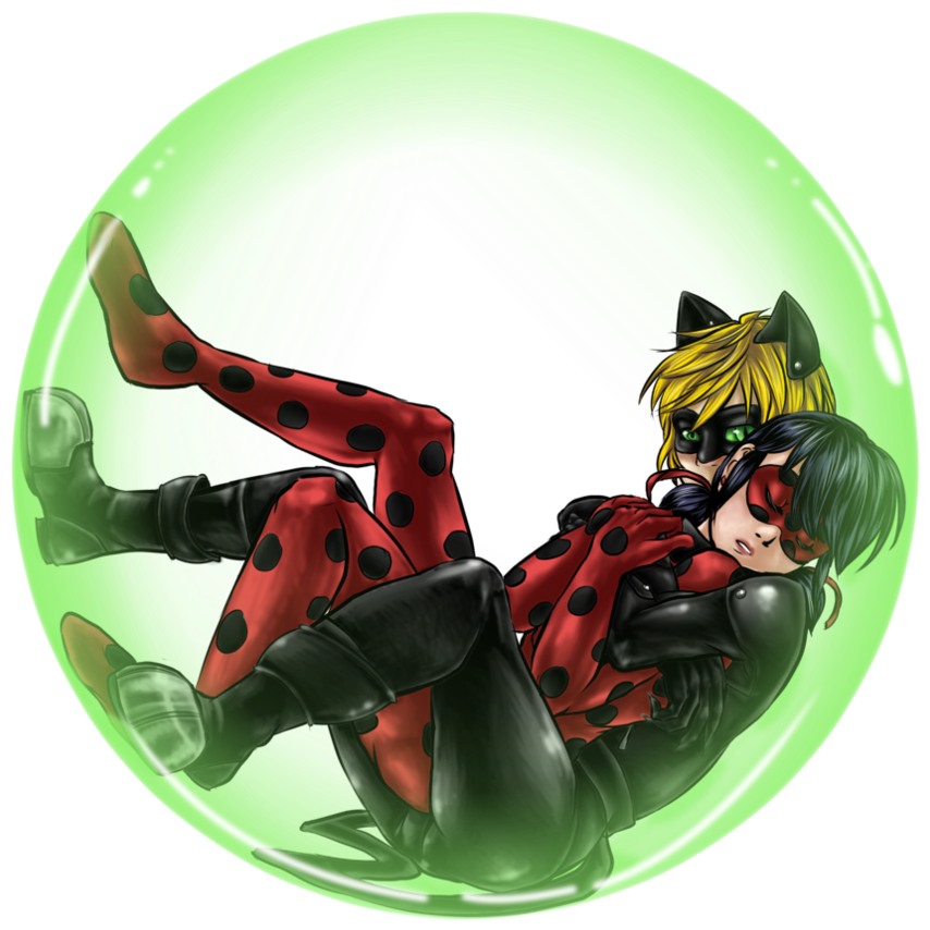 Miraculous - Miraculous Ladybug Cat Noir Fanart (894x894), Png Download