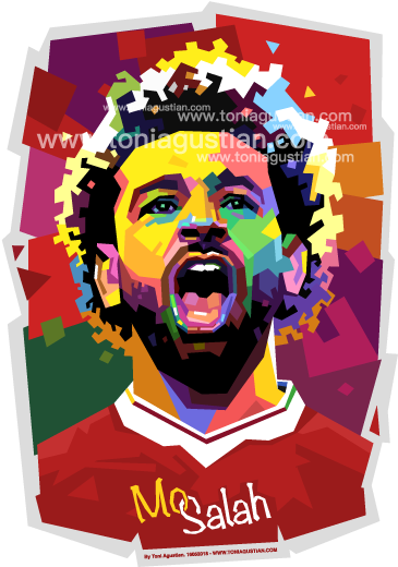 Info - - Mohamed Salah Pop Art (400x550), Png Download