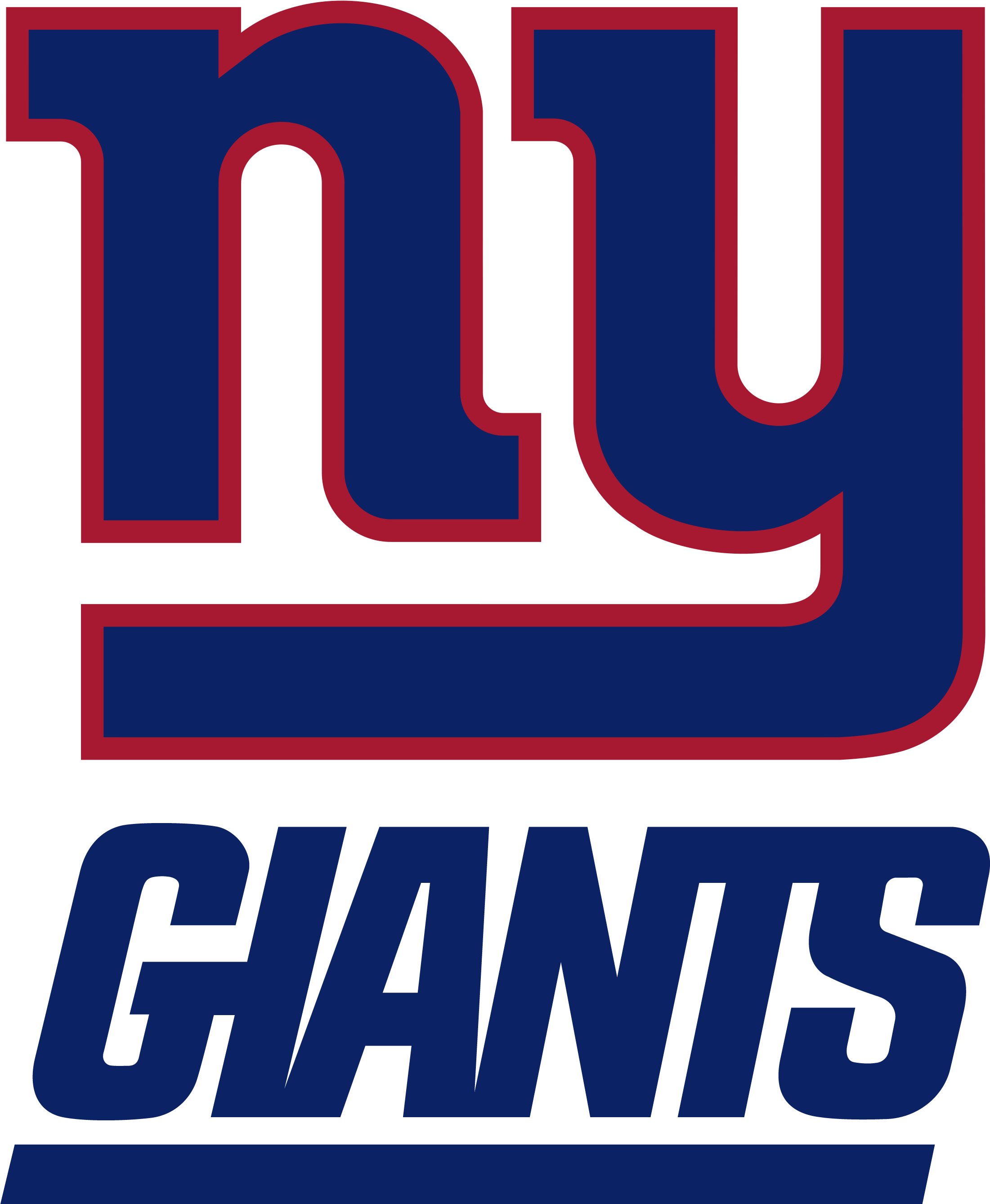 New York Giants Football Logo - New York Giants Logo 2018 (2400x3000), Png Download