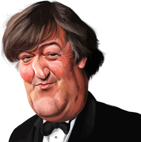Stephen Fry - Caricature (474x474), Png Download