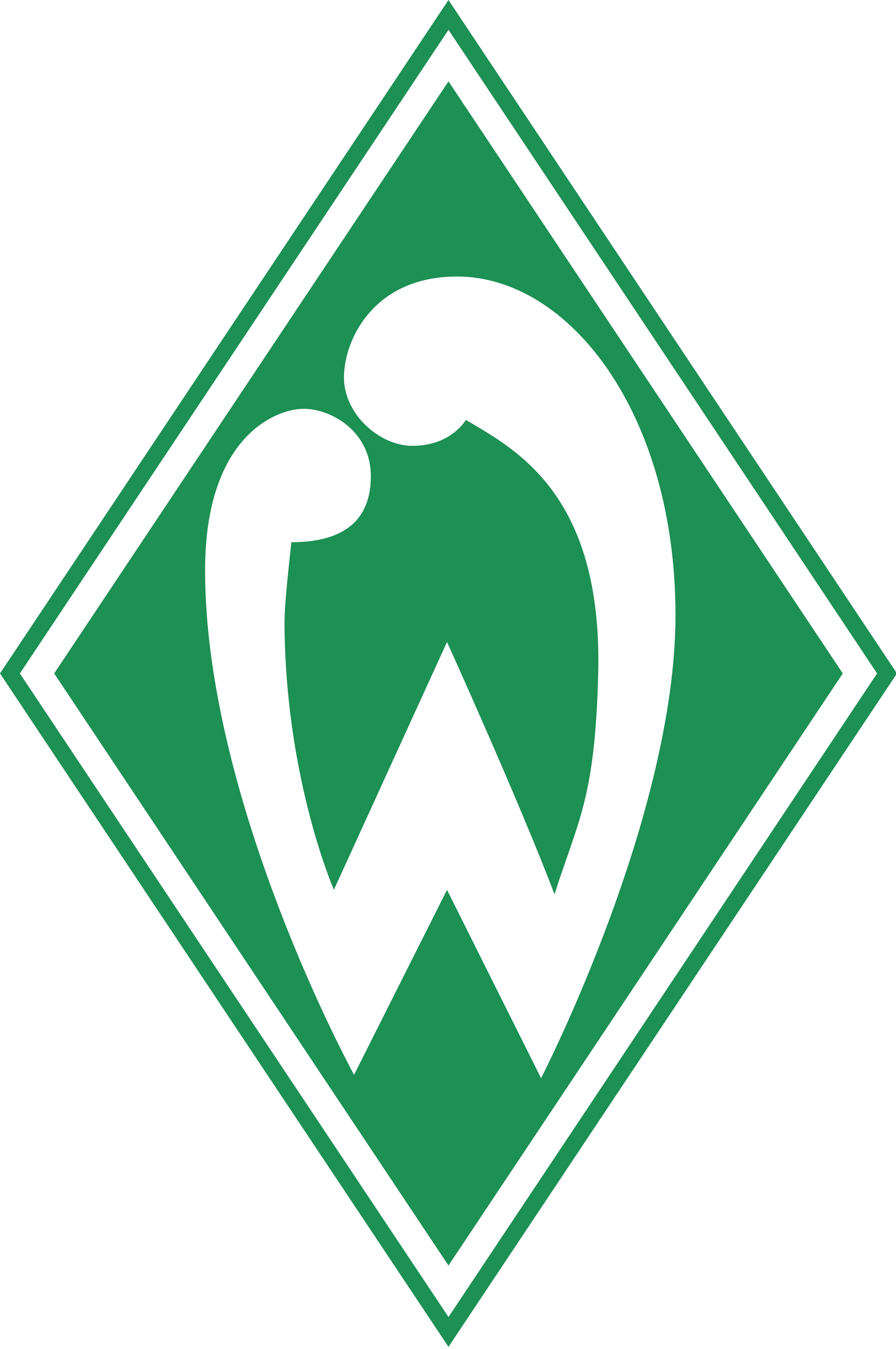 Bremen Logo - Werder Bremen Badge (2000x3008), Png Download