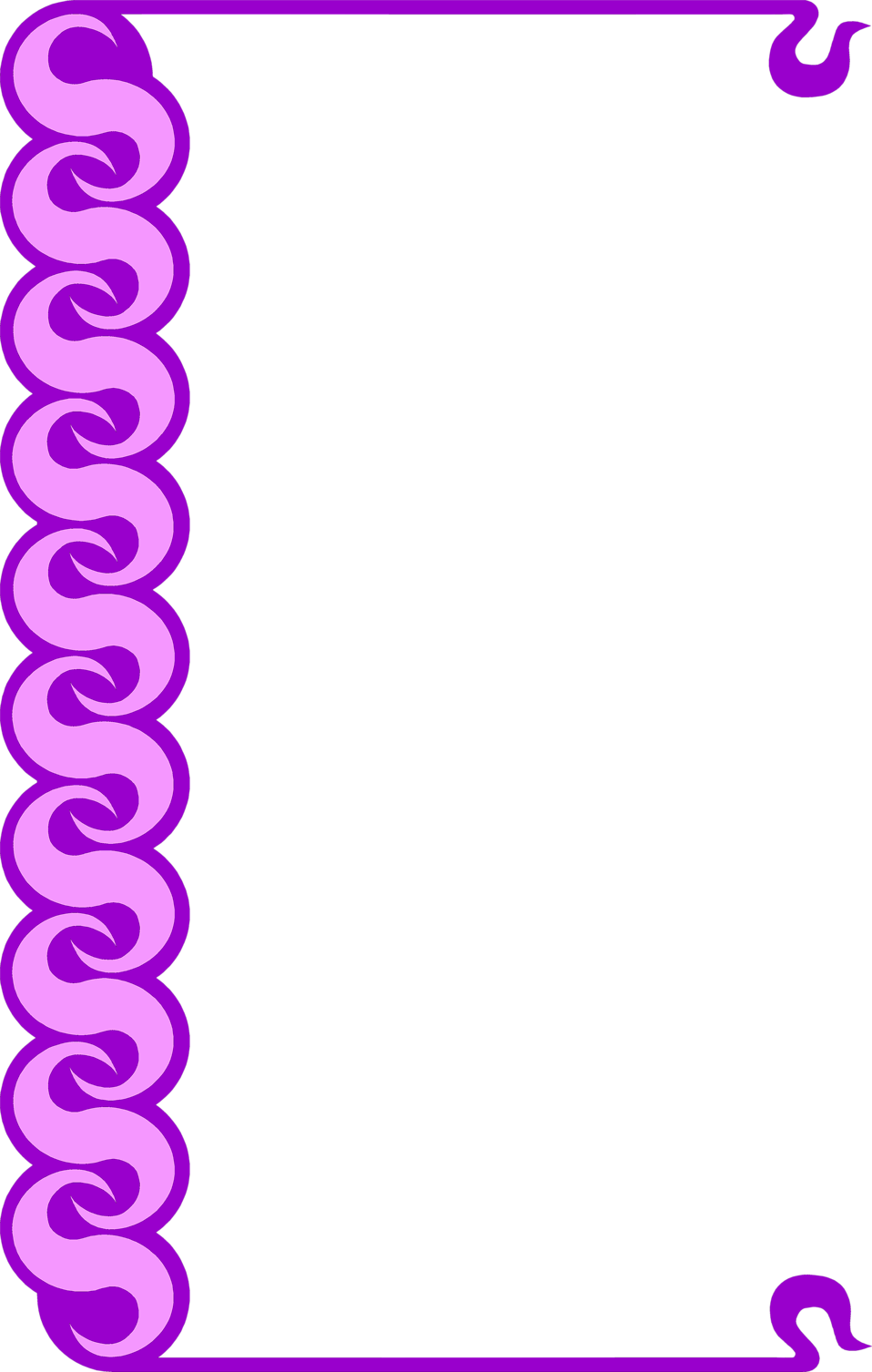 Border Purple Clipart - Borders And Frames Clip Art (958x1507), Png Download