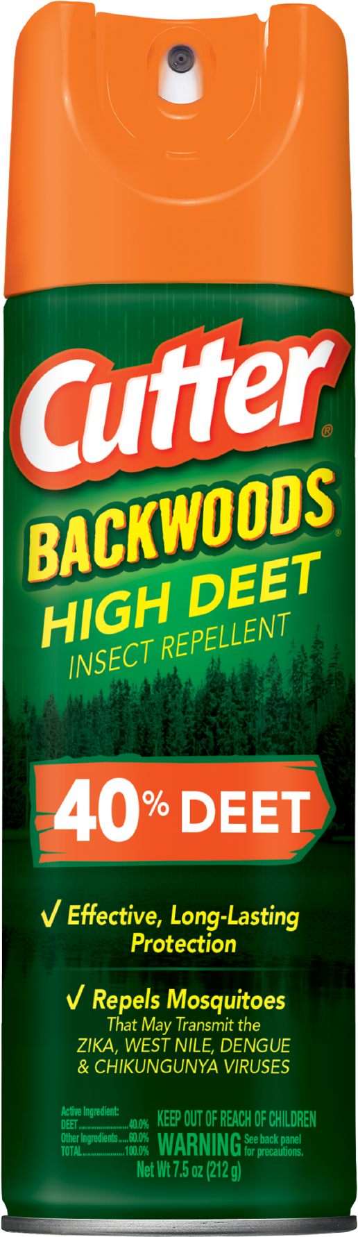 Cutter Cut Backwoods 40% High Deet - Cutter Backwoods Insect Repellent (2000x2000), Png Download