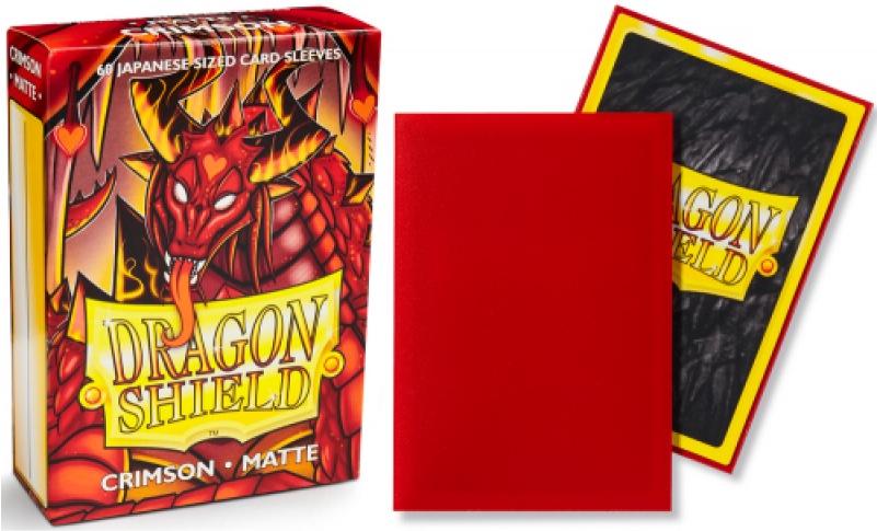 Out Of Stock Dragon Shield Matte Japanese Sleeves - Dragon Shield Matte Crimson (800x800), Png Download