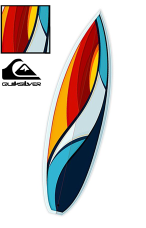 Product Thumbnail - Quiksilver Black Echo Beach 35.5 Ltd - Cruiser Skateboard (300x455), Png Download