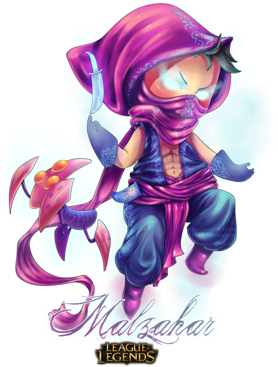 League Of Legends Malzahar Chibi (1024x1308), Png Download