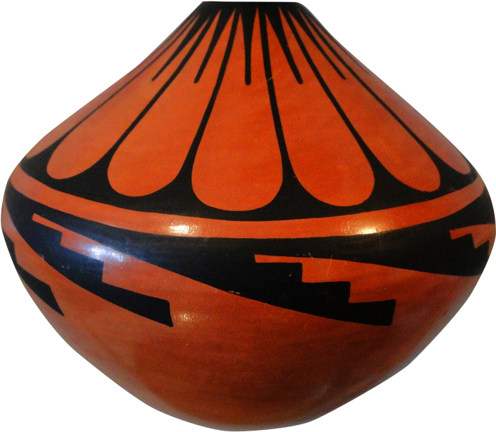Native American Art - Vase (800x726), Png Download