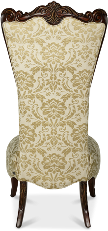 Imperial Court High Back Wood Trim Chair Group 1 Option - Aico Imperial Court High Back Chair | Champagne (600x510), Png Download