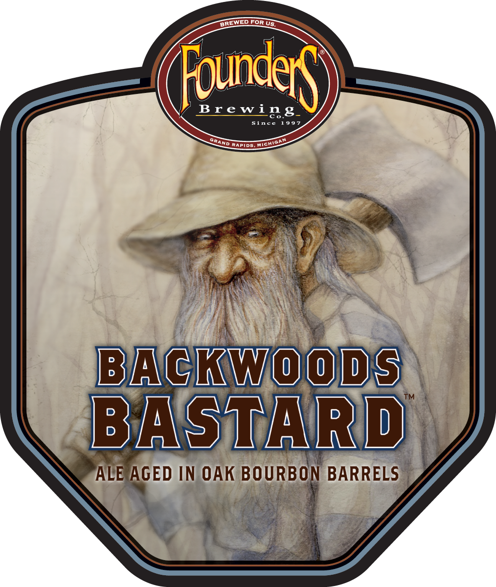 Founders Backwoods Bastard (1014x1200), Png Download