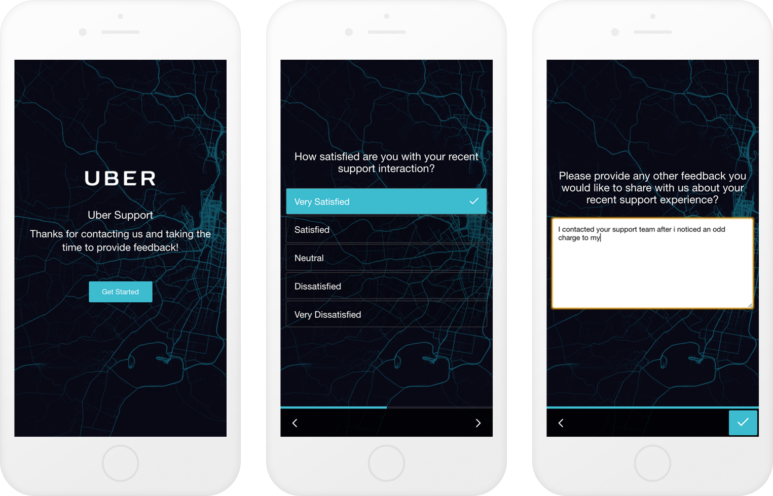 Getfeedback Customer Satisfaction Survey Software Example - Uber Nps Surveys (1525x980), Png Download