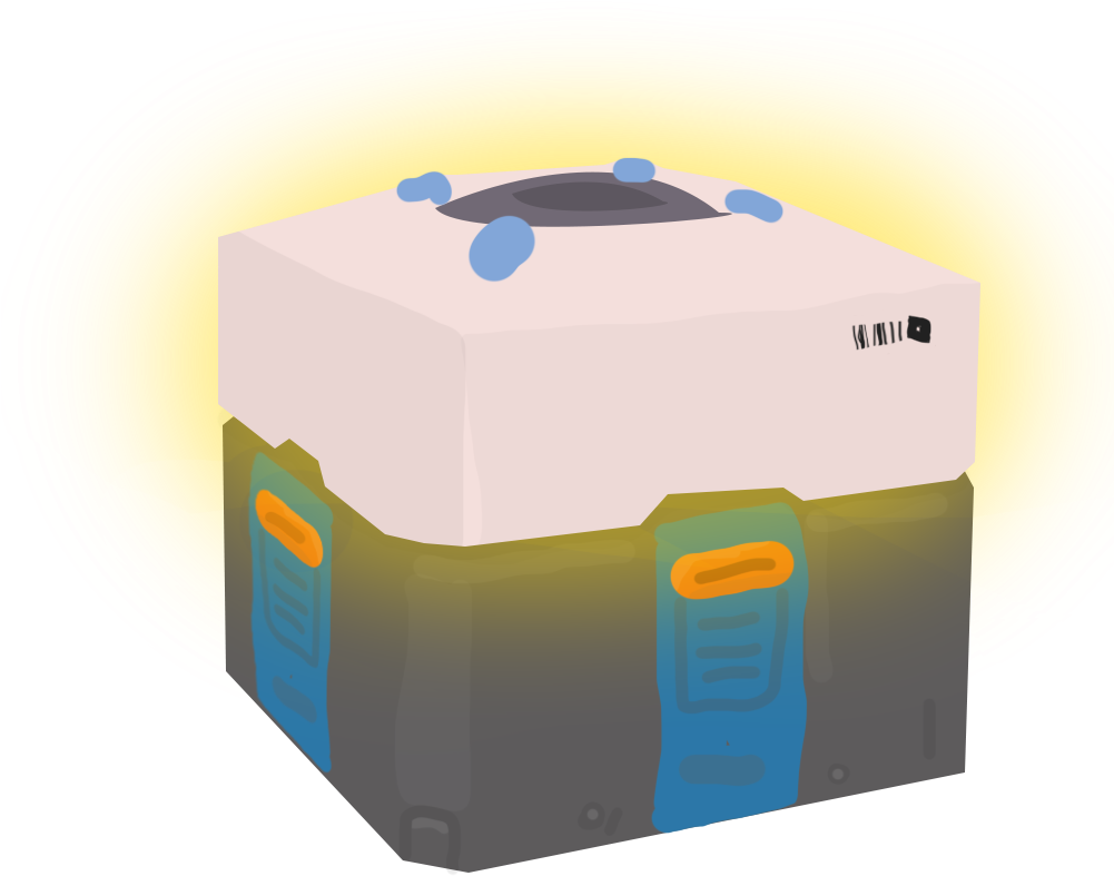 Nirys The Playoverwatch Lootbox - Carton (1000x801), Png Download