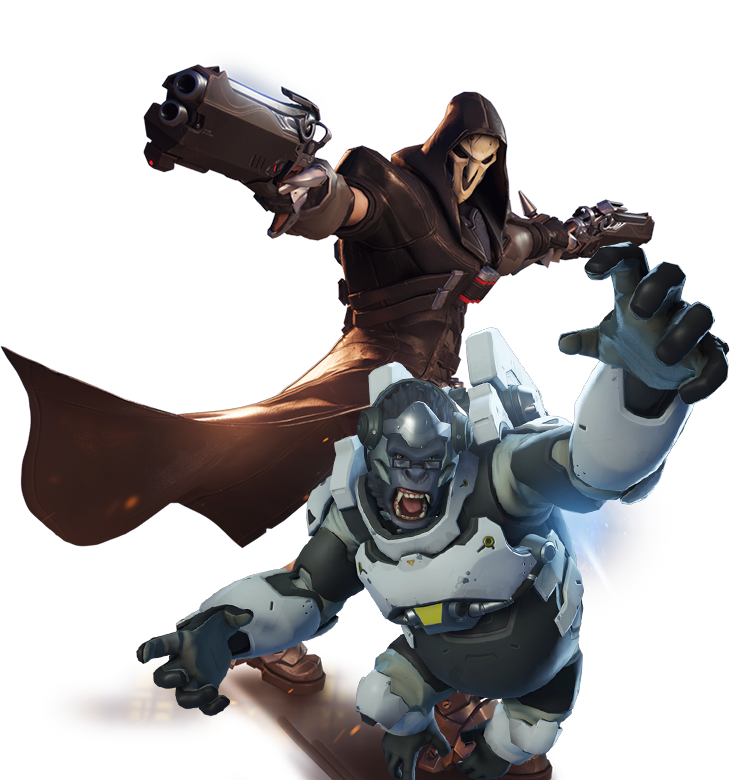 Or Grabbed In A Loot Box - Gb Eye Over Watch Reaper Maxi Poster, Wood, Multi-colour, (730x780), Png Download