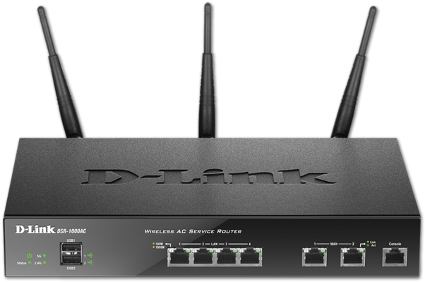 D Link Dsr 1000ac - D-link Dsr-1000ac Wireless Router - 2.4 Ghz / 5 Ghz (500x335), Png Download