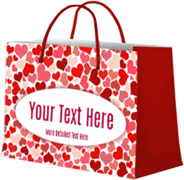 Large Paper Bags - Vinyl Achtergrond 1,5 X 1,5m Valentijn 320 (521x462), Png Download