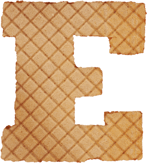 Waffles Font - Waffle (595x595), Png Download