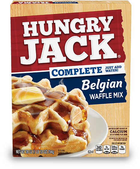 Complete Belgian Waffle Mix - Hungry Jack Buttermilk Pancakes (550x622), Png Download